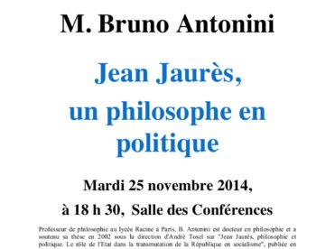 Jean Jaurès, un philosophe en politique
