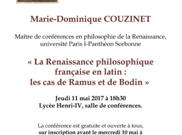 La Renaissance philosophique française en latin : les cas de Ramus et de Bodin