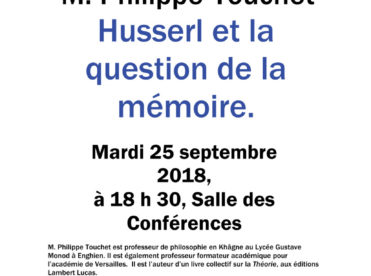 Husserl et la question de la mémoire
