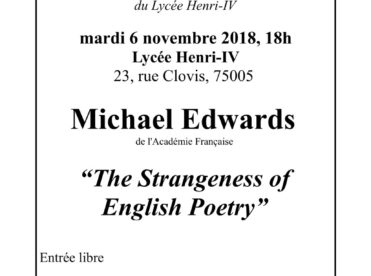 “The Strangeness of English Poetry”