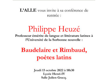 Baudelaire et Rimbaud, poètes latins