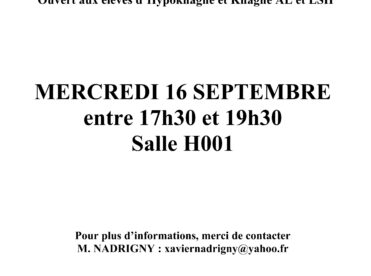 Préparation au concours de CHARTES B