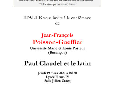 Paul Claudel et le latin